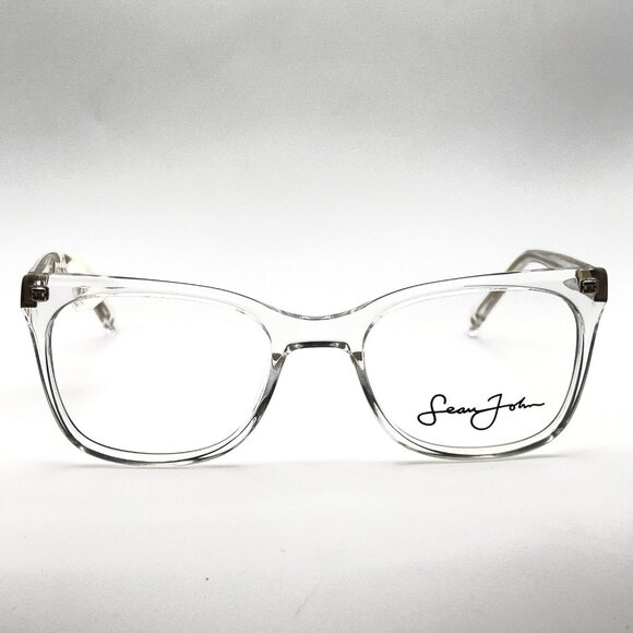 Sean John SJLO 6018 971 Clear Crystal Eyeglass Frames 55 21 140 NWT Sean John SJLO 6018 971 Clear Crystal Eyeglass Frames 55 21  main image 2